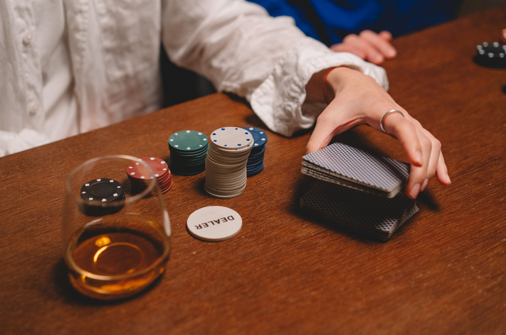 a gambling table